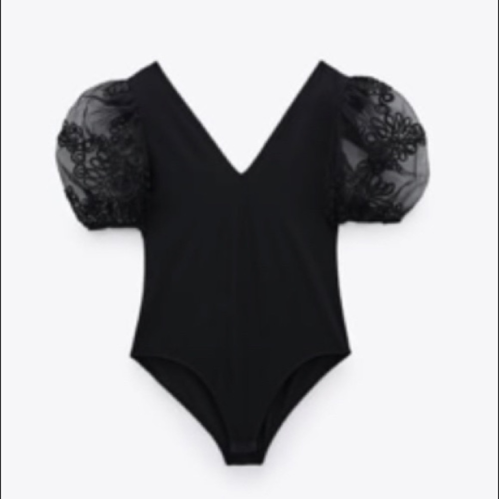 Zara Voluminous sleeve bodysuit